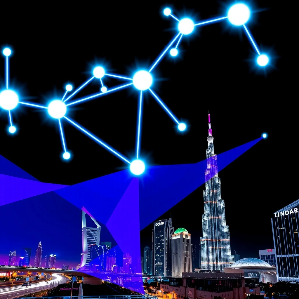 Abstract network background